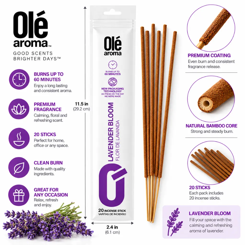 ole-aroma-lavender-bloom-incense-product-details-20-sticks-60-minute-burn.webp