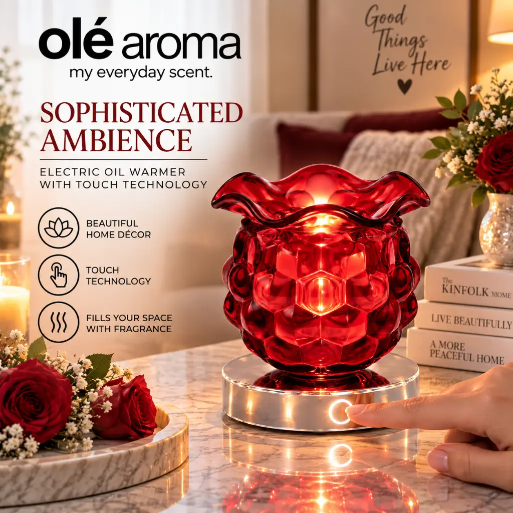 ole-aroma-hive-red-touch-electric-oil-warmer-lifestyle.webp