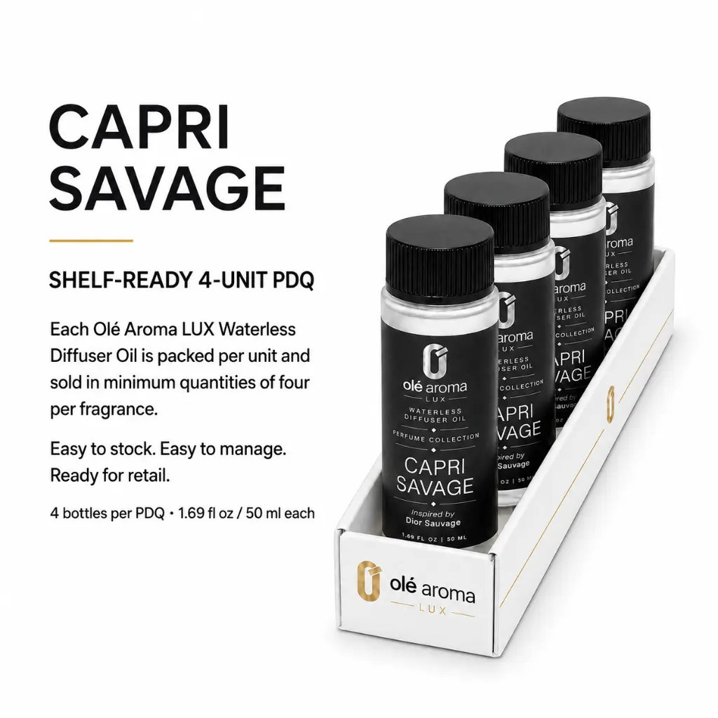 capri-savage-lux-4-unit-pdq-waterless-diffuser-oil-wholesale-ole-aroma.webp