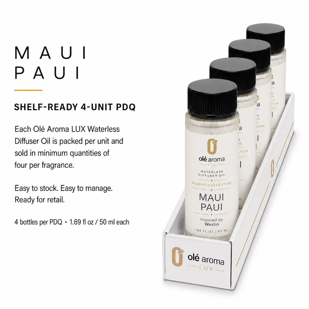 maui-paui-lux-resort-4-unit-pdq-wholesale-waterless-diffuser-oil-ole-aroma.webp