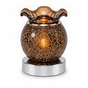 Home - Electric Touch Lamp - Crackle Brown