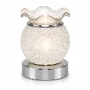 Home - Electric Touch Lamp - Crackle White